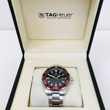 Jam Tangan Pria Tag Heuer Aquaracer Dial Hitam dengan Tali Baja Perak - WAY101B.BA0746