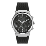 Salvatore Ferragamo Sapphire Chronograph Black Dial Black Silicone Strap Watch for Men - SFME00121