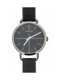 Calvin Klein Even Black Dial Black Leather Strap Watch for Women  - K7B231CZ