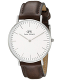 Daniel Wellington Classic Bristol Quartz White Dial Brown Leather Strap Watch For Men - DW00100023