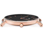 Daniel Wellington Classic Reading Black Dial Black Leather Strap Watch For Men - DW00100129