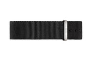Daniel Wellington Classic Petite Cornwall White Dial Black Nylon Strap Watch For Women - DW00100252
