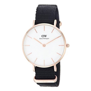 Daniel Wellington Classic Petite Cornwall White Dial Green NATO Strap Watch For Women - DW00100253