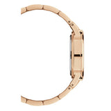 Daniel Wellington Iconic Link White Dial Rose Gold Steel Strap Watch For Women - DW00100211