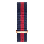 Daniel Wellington Classic Oxford White Dial Two Tone NATO Strap Watch For Men - DW00100001