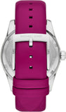 Michael Kors Lexington Quartz Fuchsia Dial Fuchsia Leather Strap Watch For Women - MK4749