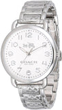 Coach Delancey White Dial Silver Steel Strap Watch for Women - 14502495