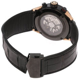 Tag Heuer Carrera Automatic Chronograph Steel & Gold Dial Black Leather Strap Watch for Men - CBG2051.FC6426