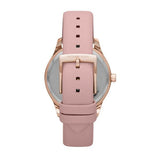 Michael Kors Layton Three-Hand White Dial Pink Leather Strap Watch for Women - MK2909