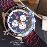 Tag Heuer Formula 1 Redbull Edition Chronograph Blue Dial Blue NATO Strap Watch for Men - CAZ1018.FC8213