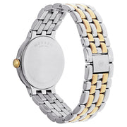 Movado Veturi Quartz Black Dial Two Tone Steel Strap Watch for Men - 0606932