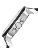 Diesel Mr Daddy Chronograph Black Dial Black Leather Strap Watch For Men - DZ7313