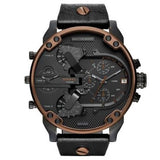 Diesel Mr Daddy 2.0 Chronograph Black Dial Black Steel Strap Watch For Men - DZ7400