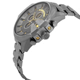Diesel Mega Chief Chronograph Grey Dial Grey Steel Strap Watch For Men - DZ4466