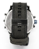 Diesel Mr Daddy 2.0 Chronograph Grey Dial Black Nylon Strap Watch For Men - DZ7420