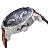 Diesel Mr Daddy Quartz Grey Dial Brown Leather Strap Watch For Men - DZ7413