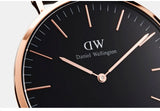 Daniel Wellington Classic Bayswater Black Dial Black NATO Strap Watch For Men - DW00100277