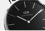 Daniel Wellington Classic Bayswater Black Dial Black NATO Strap Watch For Men - DW00100278