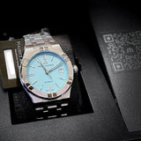 Maurice Lacroix Aikon Automatic Limited Summer Edition Blue Dial Silver Steel Strap Watch For Men - AI6008-SS00F-431-1