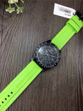 Emporio Armani Sports Analog Black Dial Green Rubber Strap Watch For Men - AR6115