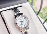 Bulova Crystal Silver Dial Silver Steel Strap Watch for Women - 96L226