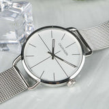 Calvin Klein Even Quartz White Dial Silver Steel Strap Watch for Women - K7B21126