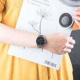 Calvin Klein Even Black Dial Silver Mesh Bracelet Watch for Women - K7B23121