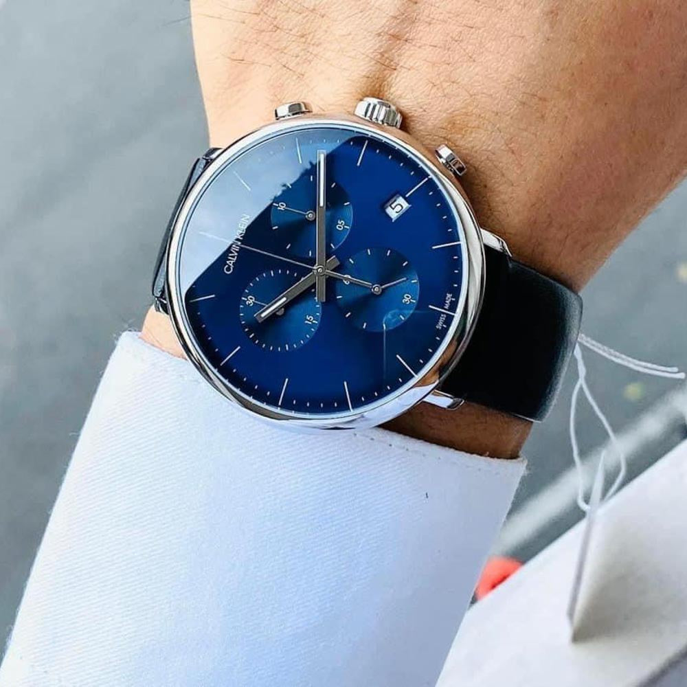 Calvin Klein High Noon Chronograph Quartz Blue Dial Men's Watch