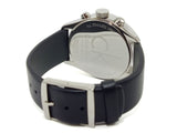 Calvin Klein Masculine Chronograph Black Dial Black Leather Strap Watch for Men - K2H27102