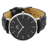 Daniel Wellington Classic Reading Black Dial Black Leather Strap Watch For Men - DW00100135