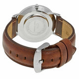 Daniel Wellington St Mawes White Dial Brown Leather Strap Watch For Men - DW00100052