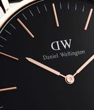 Daniel Wellington Classic Bayswater Black Dial Black NATO Strap Watch For Men - DW00100277