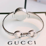 Gucci Guccissima Quartz Silver Dial Silver Steel Strap Watch For Women - YA134511