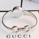 Gucci Guccissima Quartz White Dial Silver Steel Strap Watch For Women - YA134511