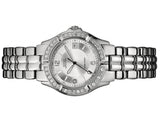 Guess Water Pro Diamonds Silver Dial Silver Steel Strap Watch For Women - G75511M