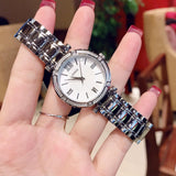 Guess Park Ave White Dial Silver Steel Strap Watch for Women - W0767L1