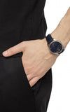 Gucci G Timeless Automatic Blue Dial Black Leather Strap Watch For Men - YA126347