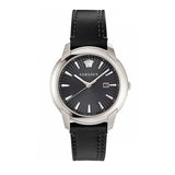 Versace V Urban Black Dial Black Leather Strap Watch for Men - VELQ00119