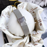 Calvin Klein Minimal Grey Dial Silver Mesh Bracelet Watch for Women - K3M23124