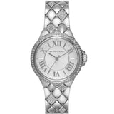 Michael Kors Camille Pave Crystals Silver Dial Silver Steel Strap Watch for Women - MK4804