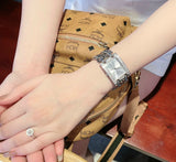 Guess Mod Heavy Metal Diamonds Silver Dial Silver Steel Strap Watch for Women - W95088L1