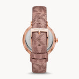 Michael Kors Addyson Quartz Rose Gold Dial Pink Leather Strap Watch for Women - MK2953