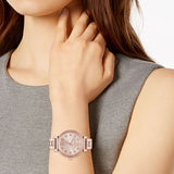 Michael Kors Sofie Quartz Rose Gold Dial Rose Gold Steel Strap Watch For Women - MK3882