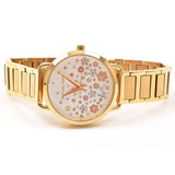 Michael Kors Portia Quartz White Dial Gold Steel Strap Watch for Women - MK3840