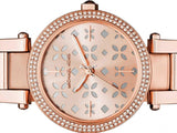 Michael Kors Parker Rose Gold Dial Steel Strap Watch for Women - MK6470