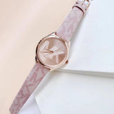 Michael Kors Jaycie Quartz Rose Gold Dial Pink Leather Strap Watch for Women - MK2879