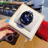 Versace Shadov Quartz Black Dial Blue Leather Strap Watch for Men - VEBM00418
