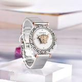 Versace Palazzo Empire Silver Dial Silver Mesh Bracelet Watch for Women - VEDV00419