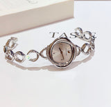 Swarovski Crystal Flower Silver Dial Silver Steel Strap Watch for Women - 5547622