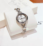 Swarovski Crystal Flower Silver Dial Silver Steel Strap Watch for Women - 5547622